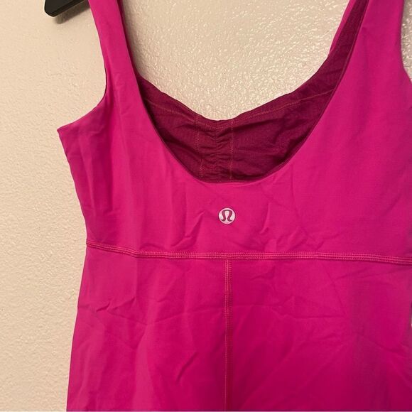 Lululemon Aria Tank II Raspberry hot pink work out tank top  Barbiecore size 4 - Picture 5 of 10